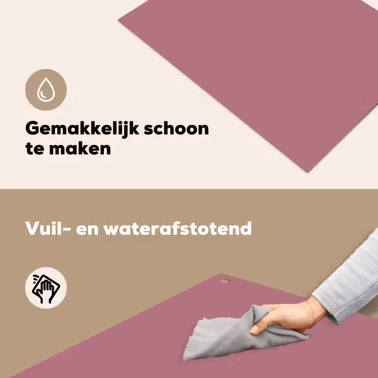 Antique - Mauve - Roze Inductie beschemer met haakjes klein 777 -ky-schoon-nl