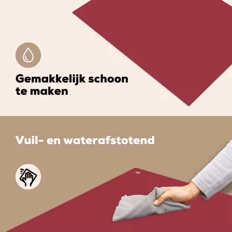 Antique - Ruby - Rood Inductie beschemer met haakjes klein 777 -ky-schoon-nl