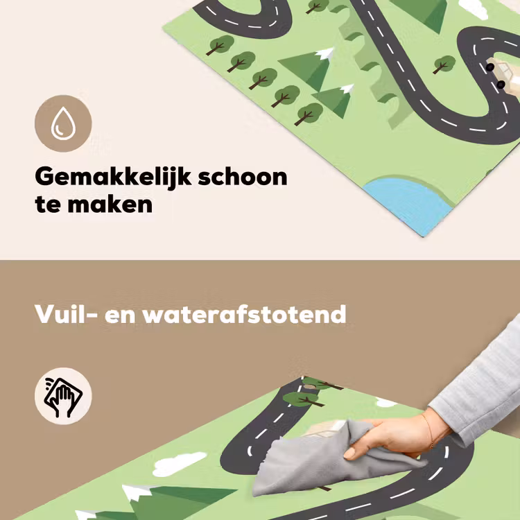 Auto - Bergweg - Natuur - Illustratie Inductie beschemer met haakjes klein -ky-schoon-nl