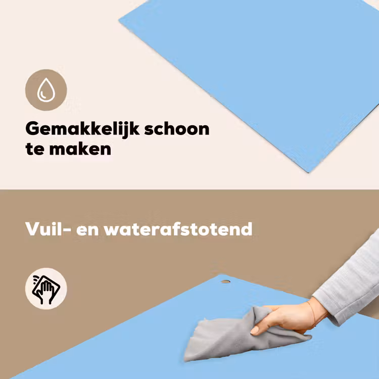 Baby - Blue - Blauw Inductie beschemer met haakjes klein 777 -ky-schoon-nl