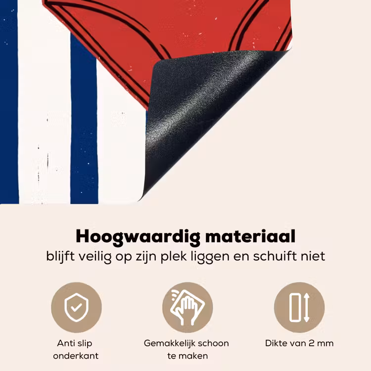 Badkleding - Waslijn - Zomer - Illustratie - Rood Inductie beschemer met haakjes klein -ky-onderkant-nl