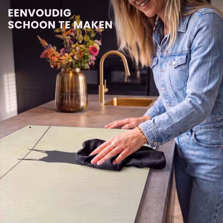 Badpak - Schaduw - Muur - Zomer - Minimalistisch Inductie beschemer met haakjes klein -ky-schoon-nl