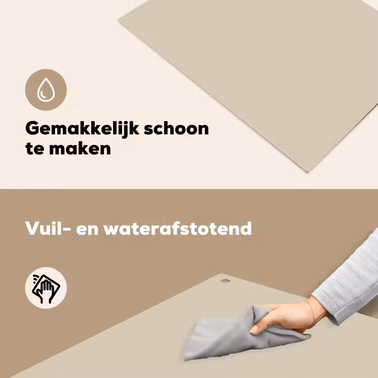 Baked - Biscuit - Nude Inductie beschemer met haakjes klein 777 -ky-schoon-nl