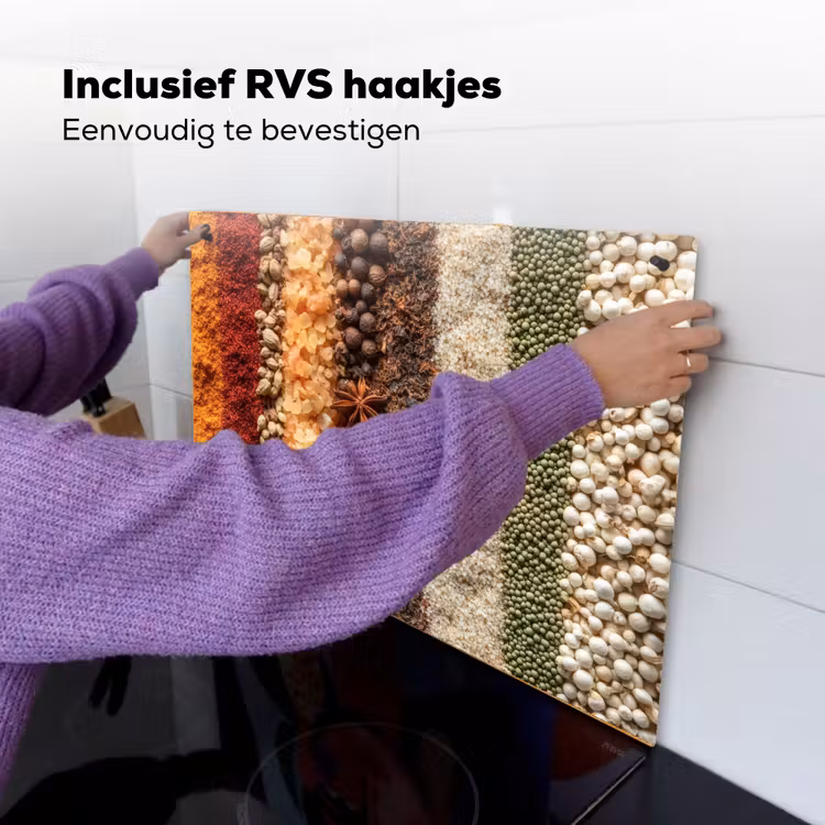 Banen - Verticaal - Kruiden - Variatie Inductie beschemer met haakjes klein -ky-ophangen-nl