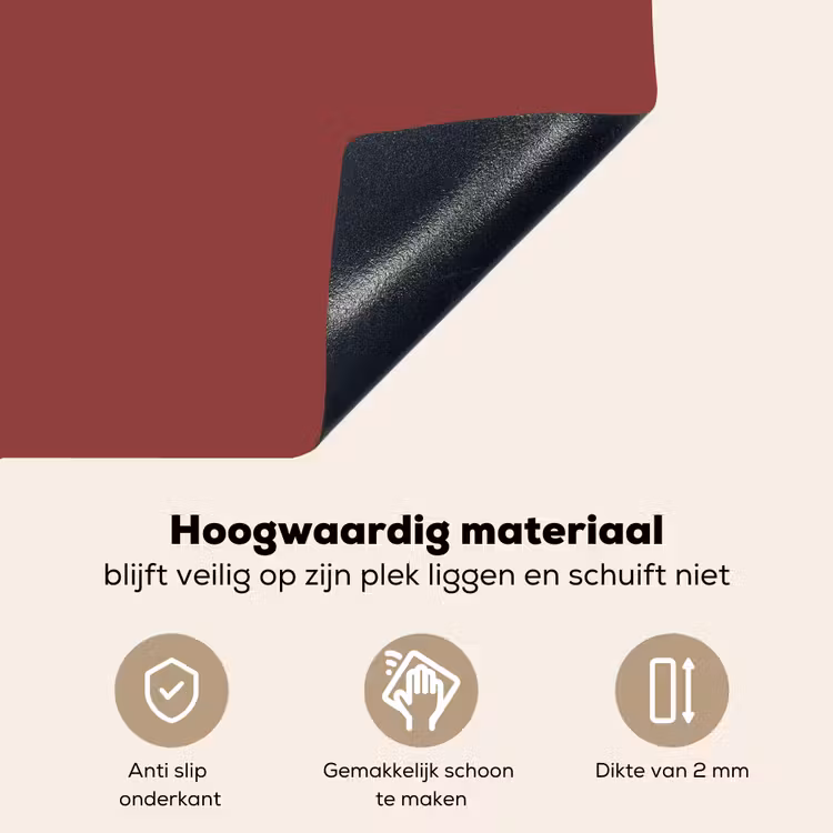Barn - Antique - Rood Inductie beschemer met haakjes klein 777 -ky-onderkant-nl
