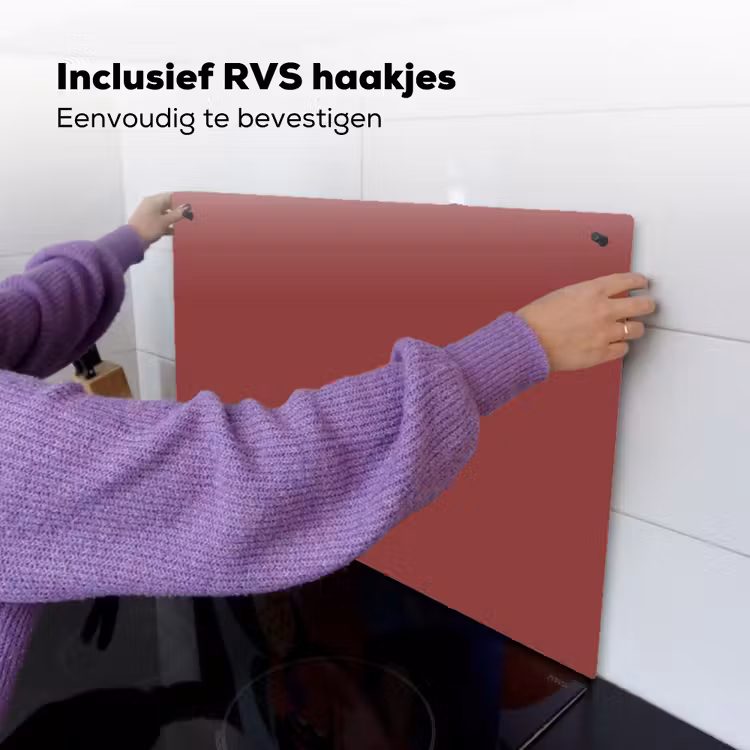 Barn - Antique - Rood Inductie beschemer met haakjes klein 777 -ky-ophangen-nl