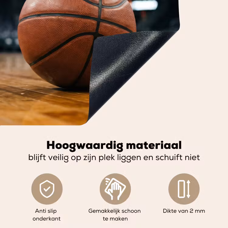 Basketbal - Arena - Sport Inductie beschemer met haakjes klein -ky-onderkant-nl