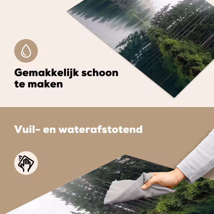 Bergen - Meer - Bos Inductie beschemer met haakjes klein -ky-schoon-nl