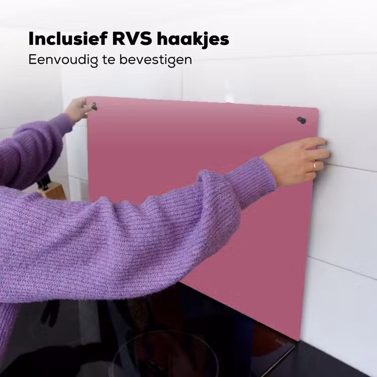 Berry - Roze -Pink Inductie beschemer met haakjes klein 777 -ky-ophangen-nl