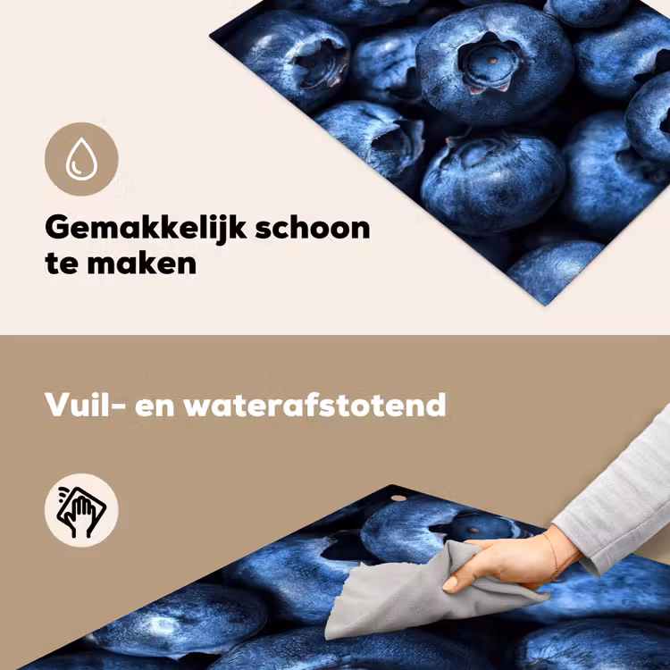 Bessen - Blauw - Fruit Inductie beschemer met haakjes klein -ky-schoon-nl