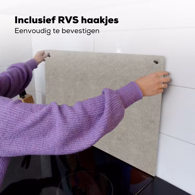 Beton - Grijs - Patronen - Industrieel Inductie beschemer met haakjes klein 777 -ky-ophangen-nl