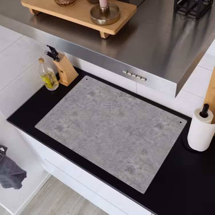 Beton - Industrieel - Patronen Inductie beschemer met haakjes klein 777 -sfeer1