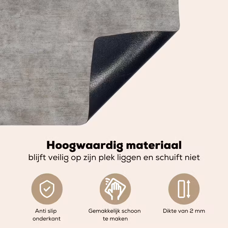 Beton - Muur - Patronen Inductie beschemer met haakjes klein 777 -ky-onderkant-nl