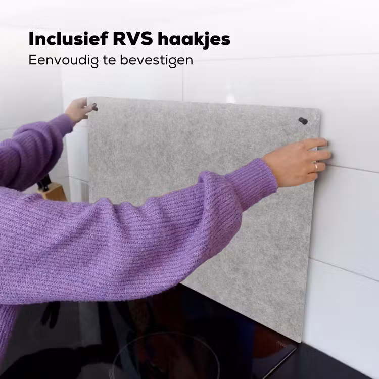 Beton - Oud - Patroon Inductie beschemer met haakjes klein 777 -ky-ophangen-nl