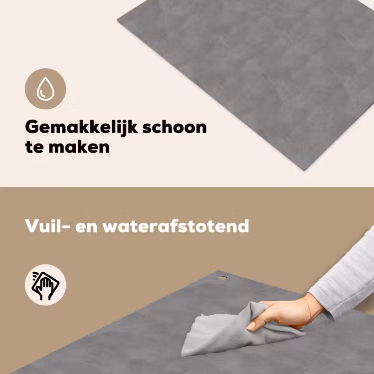 Beton - Structuur - Patroon Inductie beschemer met haakjes klein 777 -ky-schoon-nl