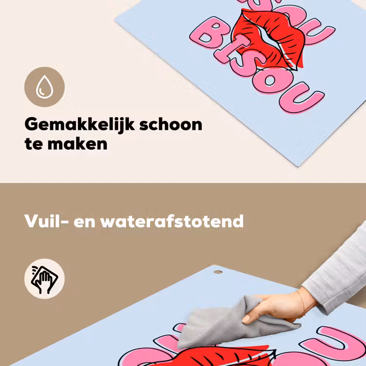 Bisou - Blauw - Roze - Lippen Inductie beschemer met haakjes klein -ky-schoon-nl