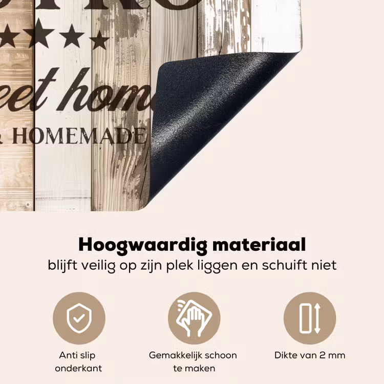 Bistro Welkomstbord Inductie beschemer met haakjes middel -ky-onderkant-nl