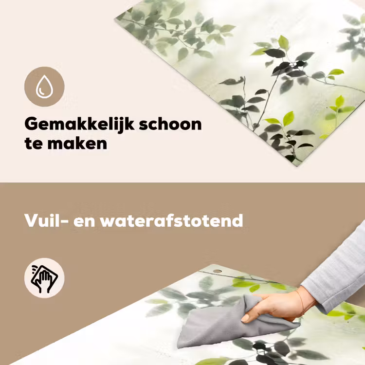Blad - Schaduw - Natuur - Abstract - Groen Inductie beschemer met haakjes klein -ky-schoon-nl