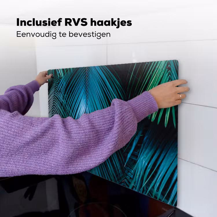 Bladeren - Tropisch - Jungle -  Natuur Inductie beschemer met haakjes klein -ky-ophangen-nl