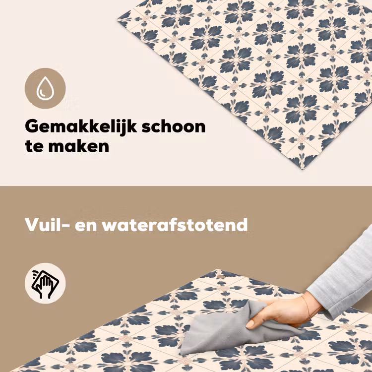 Bladvorm - Klassiek - Kleurrijk Inductie beschemer met haakjes klein 777 -ky-schoon-nl