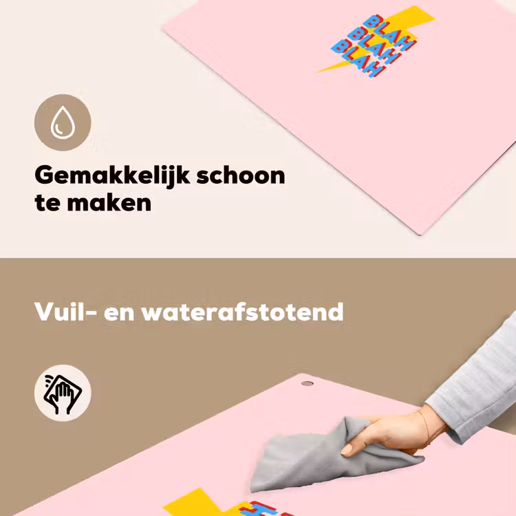 Blah - Bliksem - Roze Inductie beschemer met haakjes klein -ky-schoon-nl