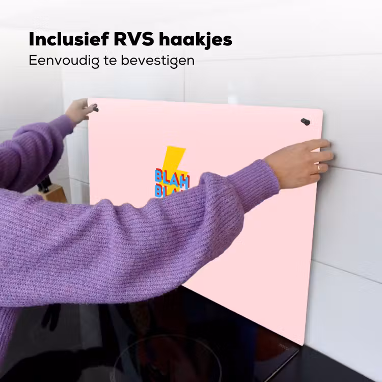 Blah - Bliksem - Roze Inductie beschemer met haakjes klein -ky-ophangen-nl
