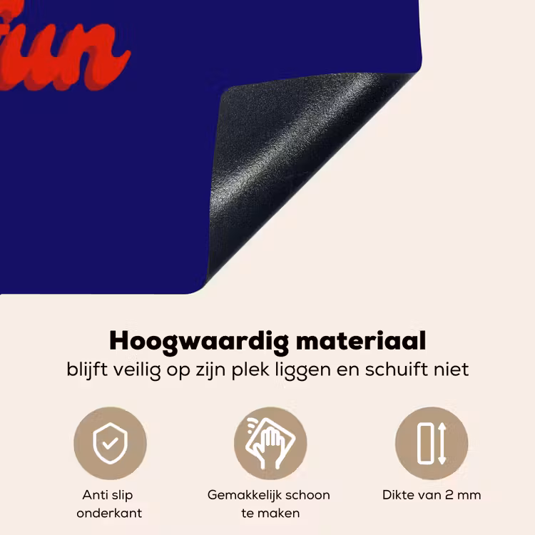 Blauw - Rood - Yes fun - 3D Inductie beschemer met haakjes klein -ky-onderkant-nl