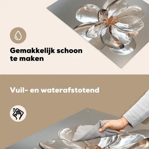 Bloem - Glazen - Doorzichtig Inductie beschemer met haakjes klein -ky-schoon-nl