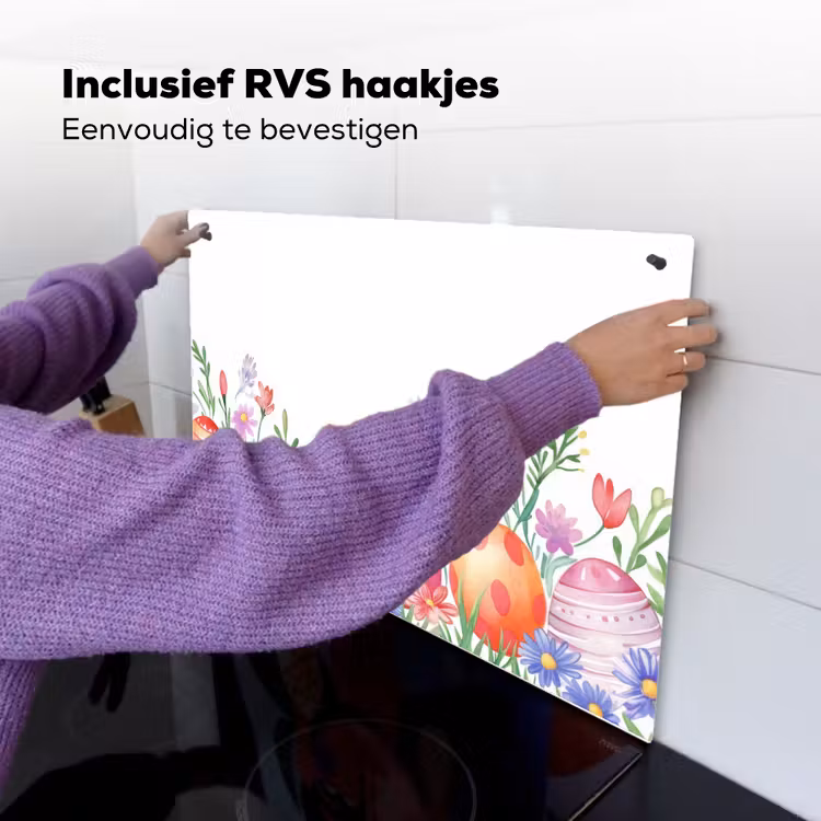 Bloementuin - Kleurrijk - Eieren Inductie beschemer met haakjes klein -ky-ophangen-nl