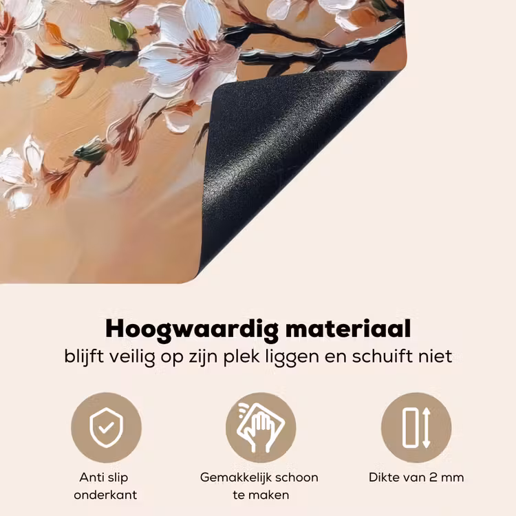 Bloesemtakken - Schilderachtig - Roze Inductie beschemer met haakjes klein -ky-onderkant-nl