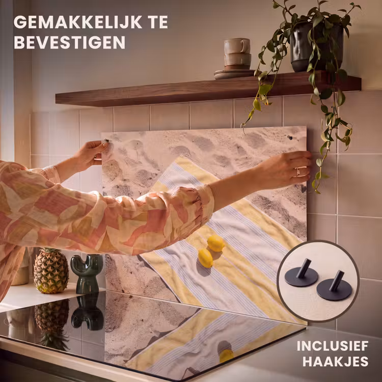 Boek - Zonnebril - Strand - Zomer - Geel Inductie beschemer met haakjes klein -ky-ophangen-nl