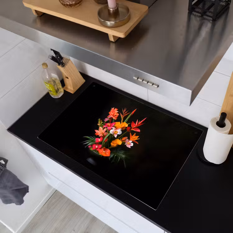 Boeket - Bloemen - Exotisch Inductie beschemer met haakjes klein -sfeer1