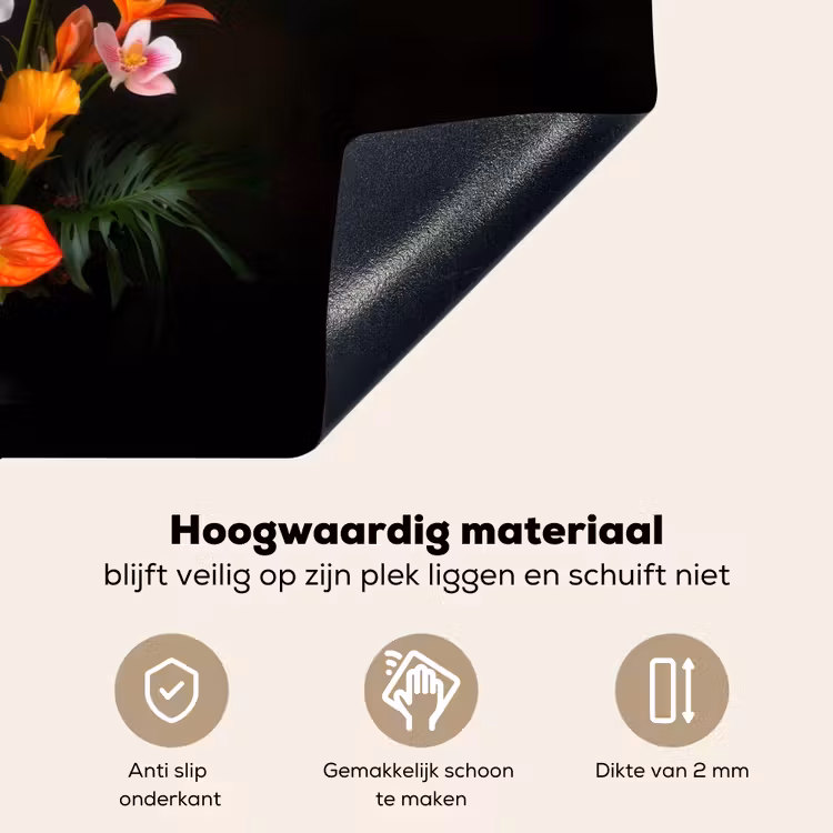 Boeket - Bloemen - Exotisch Inductie beschemer met haakjes klein -ky-onderkant-nl