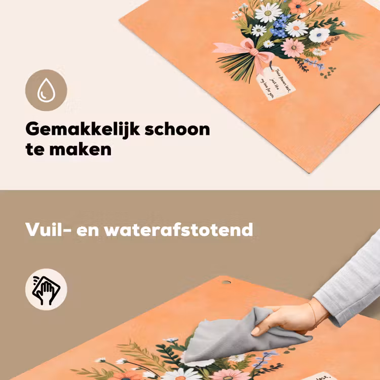 Boeket - Strikje - Quote Inductie beschemer met haakjes klein -ky-schoon-nl