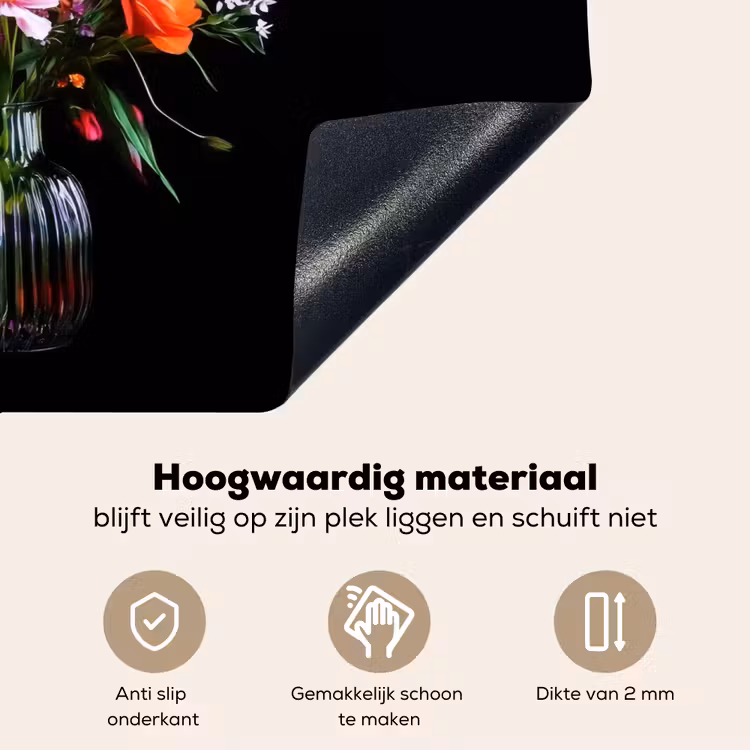 Boeket - Veldbloemen - Vaas Inductie beschemer met haakjes klein -ky-onderkant-nl
