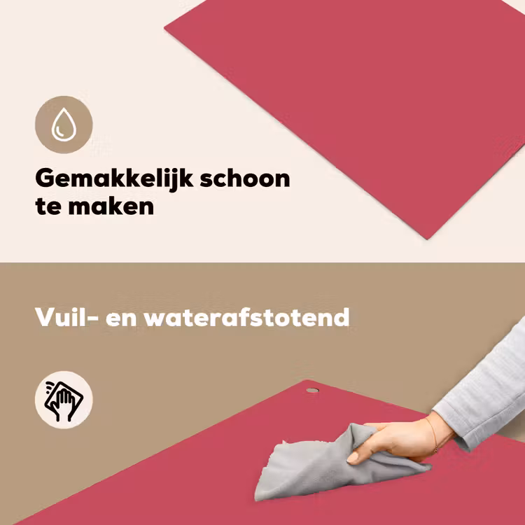 Bold - Berry - Rood Inductie beschemer met haakjes klein 777 -ky-schoon-nl