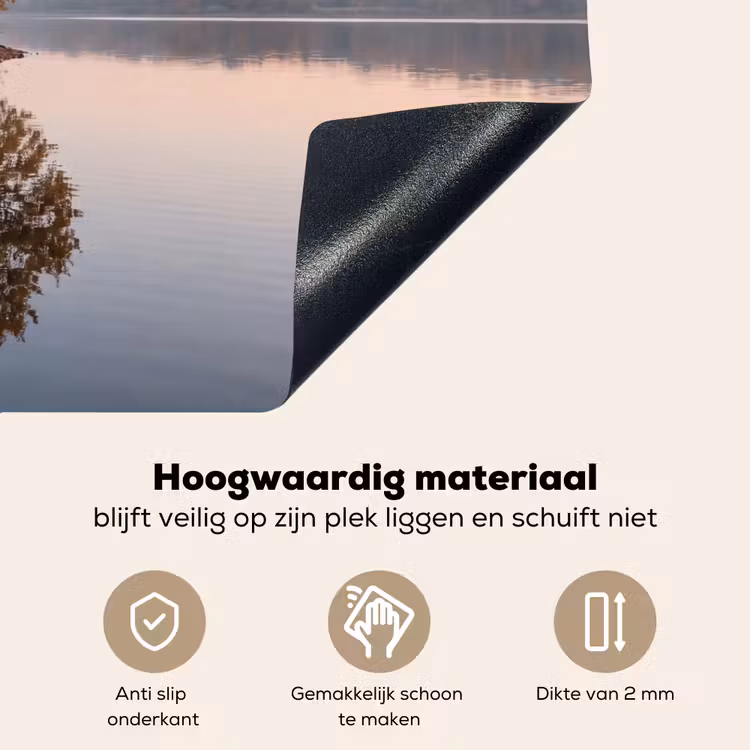 Bomen - Reflectie - Water - Zonsopgang - Serene Inductie beschemer met haakjes klein -ky-onderkant-nl