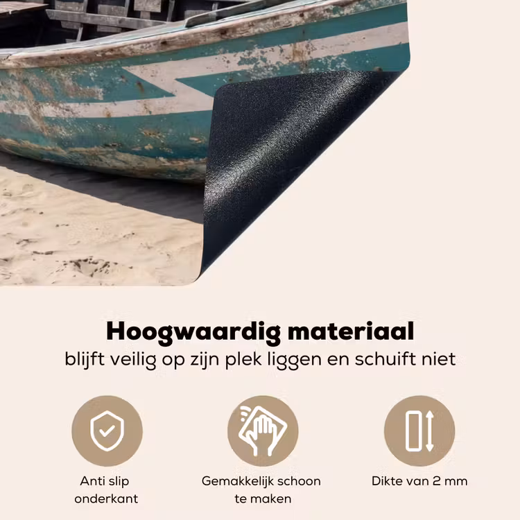 Boot - Zandstrand - Zee Inductie beschemer met haakjes klein -ky-onderkant-nl