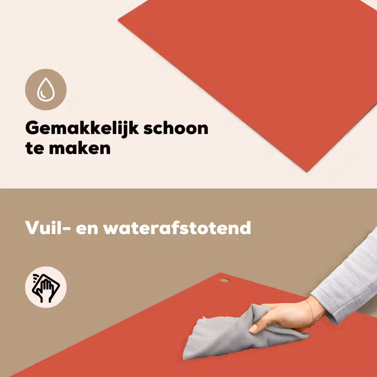 Brick - Red - Rood Inductie beschemer met haakjes klein 777 -ky-schoon-nl