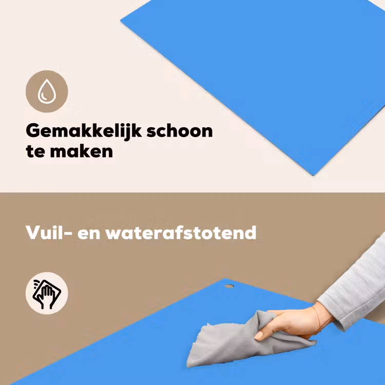 Bright - Azure - Blauw Inductie beschemer met haakjes klein 777 -ky-schoon-nl