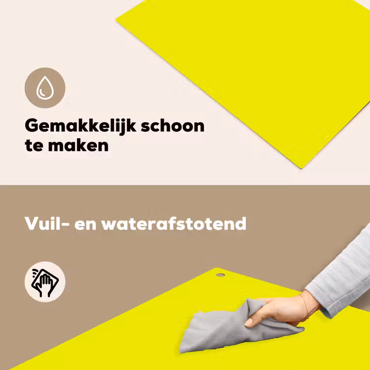 Bright - Canary - Geel Inductie beschemer met haakjes klein 777 -ky-schoon-nl