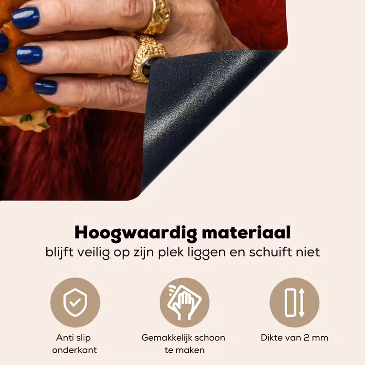 Broodje - Bontjas - Goud Inductie beschemer met haakjes klein -ky-onderkant-nl