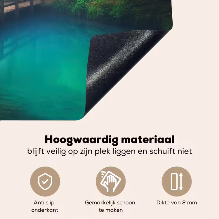 Brug - Water - Rivier - Bos Inductie beschemer met haakjes klein -ky-onderkant-nl