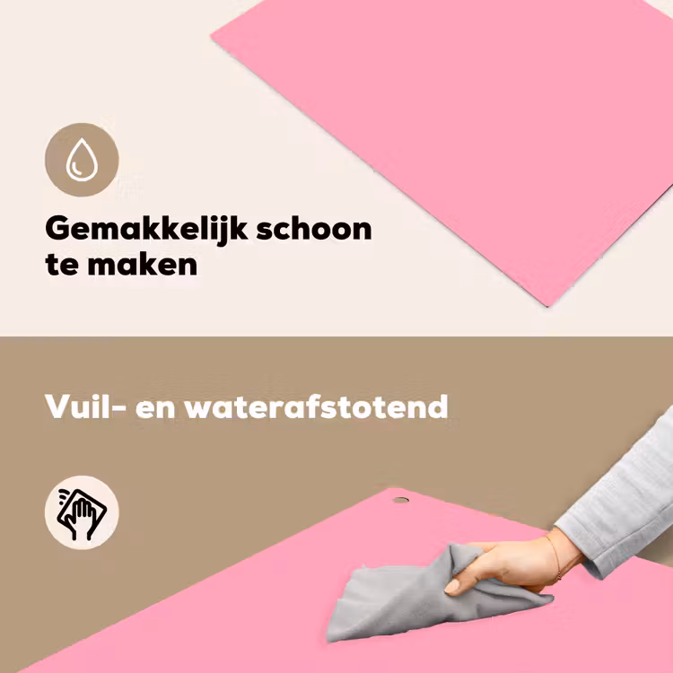 Bubblegum - Pink - Roze Inductie beschemer met haakjes klein 777 -ky-schoon-nl