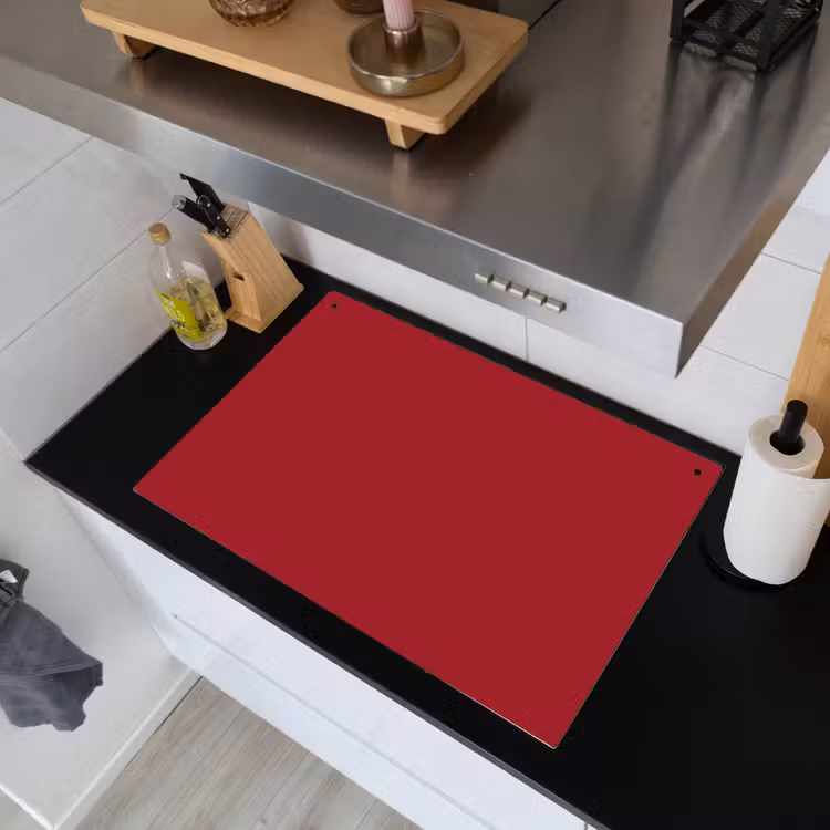 Burgundy - Wine - Rood Inductie beschemer met haakjes klein 777 -sfeer1