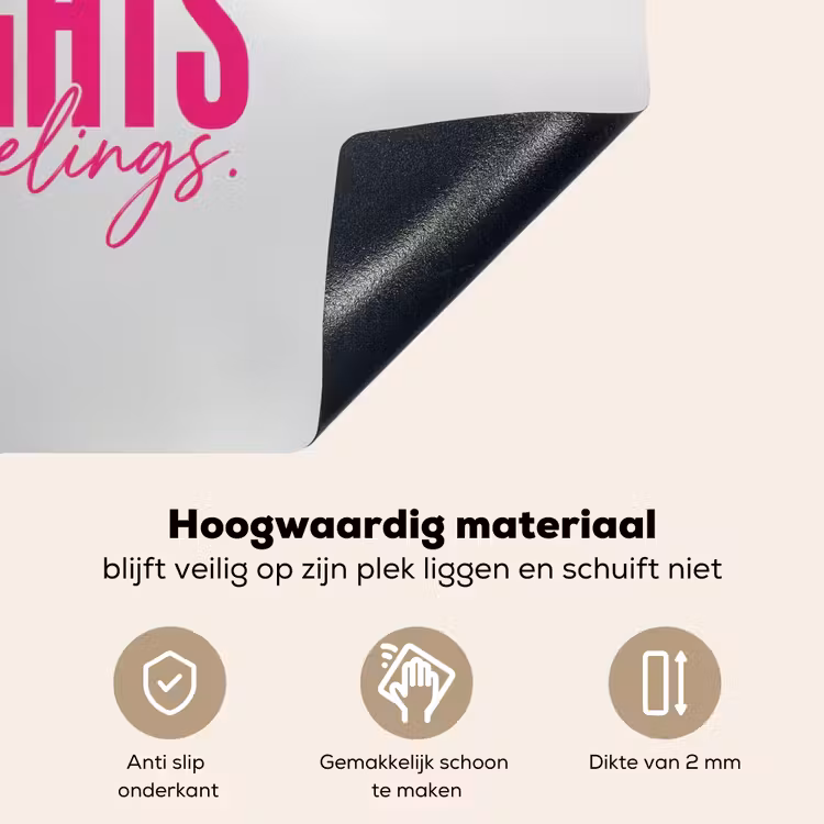 Catch flights not feelings - Vliegtuig - Roze Inductie beschemer met haakjes klein -ky-onderkant-nl