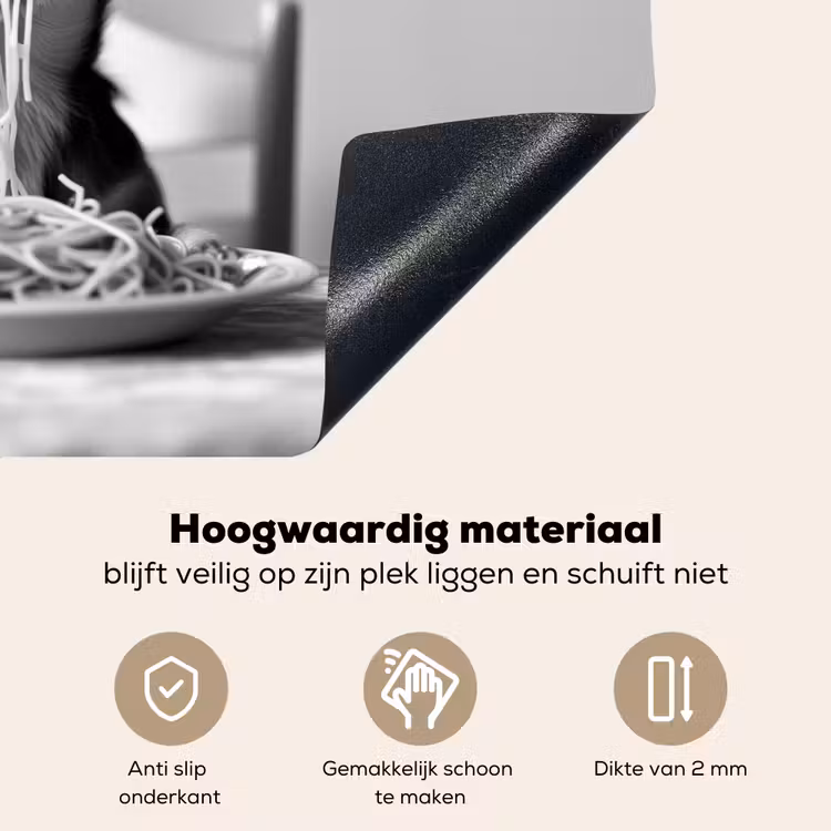 Chihuahua - Hond - Zonnebril - Humoristisch - Zwart - Wit - Spaghetti Inductie beschemer met haakjes klein -ky-onderkant-nl