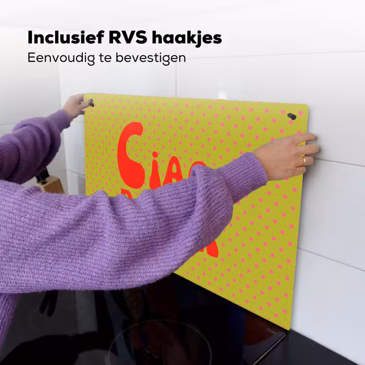 Ciao bella - Rood - Groen - Stippen Inductie beschemer met haakjes klein -ky-ophangen-nl
