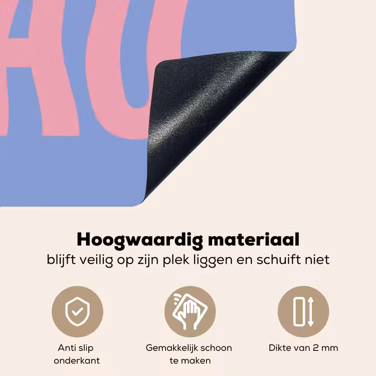 Ciao - Roze - Blauw - Golvend Inductie beschemer met haakjes klein -ky-onderkant-nl