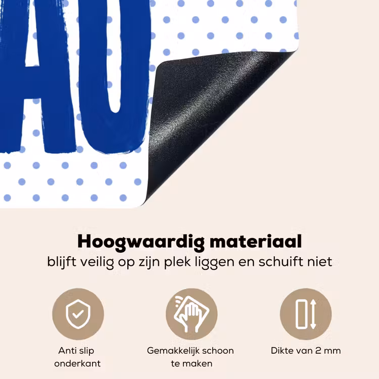 Ciao - Stippen - Roze - Wit Inductie beschemer met haakjes klein -ky-onderkant-nl